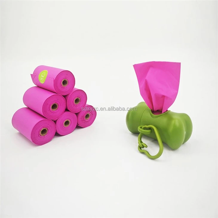 New Hot Sale Pet Poop Bags Outdoor Home Cleaning Product Dog Waste Bags Colors